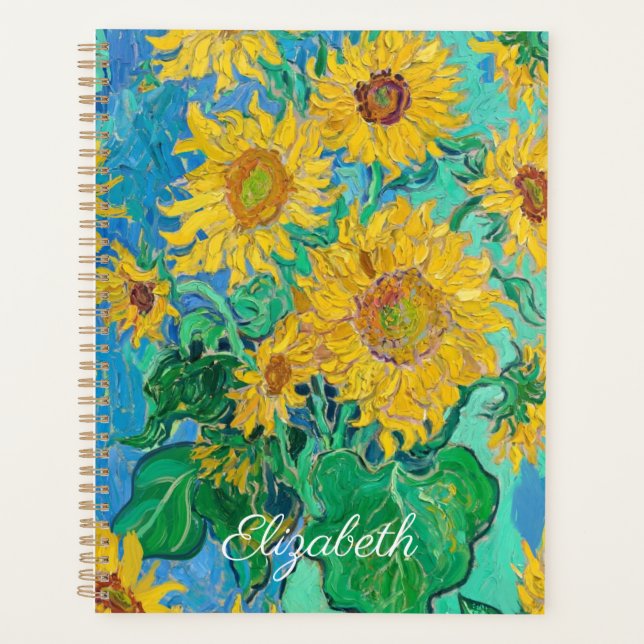 Van Gogh Sunflowers Yellow Flowers  Floral  Planer (Vorderseite)