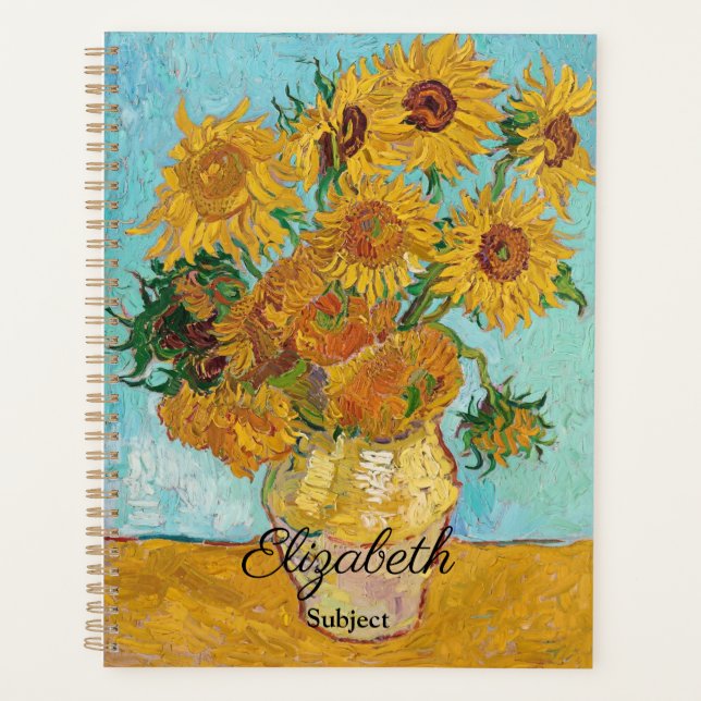 Van Gogh Sunflowers Yellow Flowers  Floral  Planer (Vorderseite)