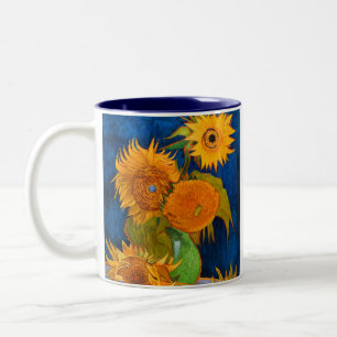 Van Gogh Sunflowers Zweifarbige Tasse
