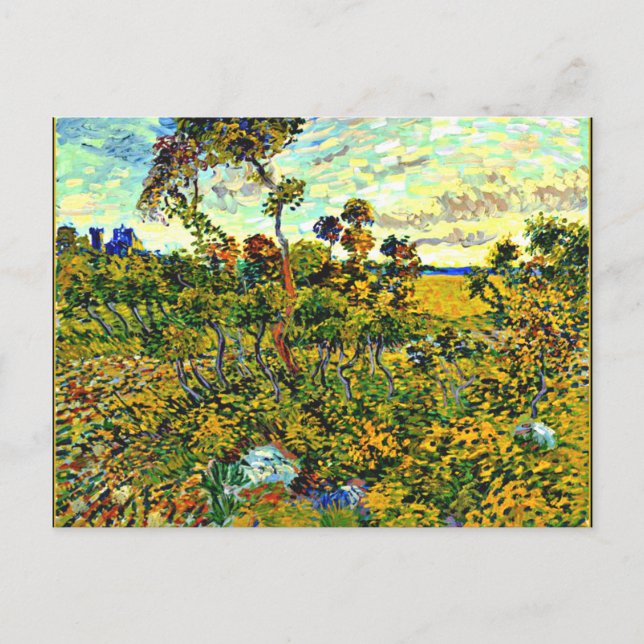Van Gogh - Sunset at Montmajour Postkarte (Vorderseite)