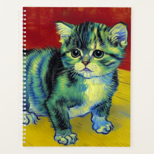 Van Gogh Tabby Cat Planer