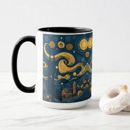 Van Gogh Tasse - AI-Design für Starry Night