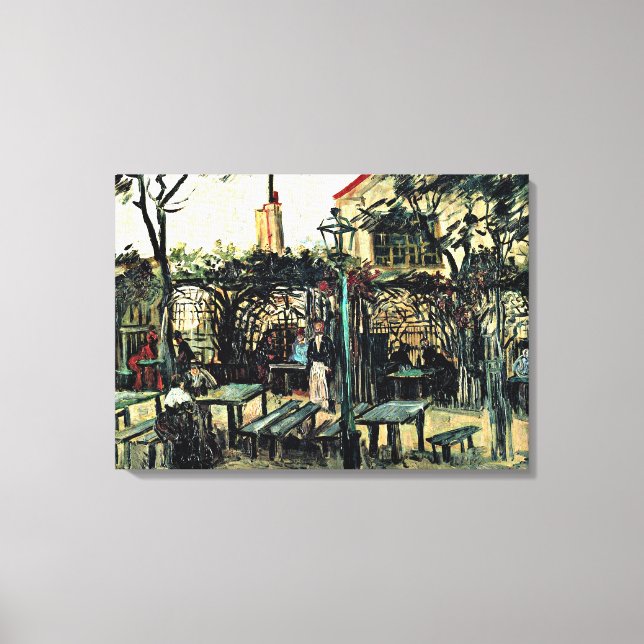 Van Gogh - Terrasse am Montmartre Leinwanddruck (Vorderseite)