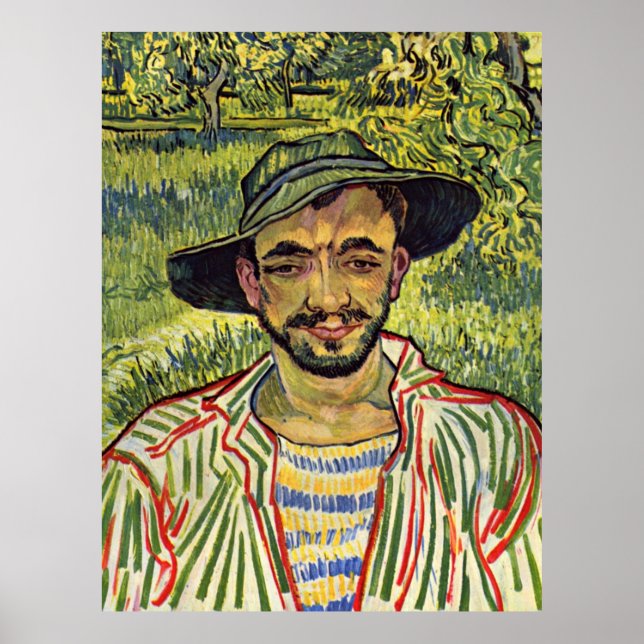 Van Gogh - The Gardener (alias Young Peasant) Poster (Vorne)
