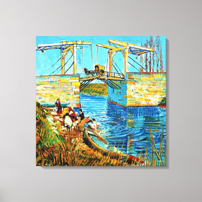 Van Gogh - The Langlois Bridge at Arles, Leinwanddruck (Vorderseite)