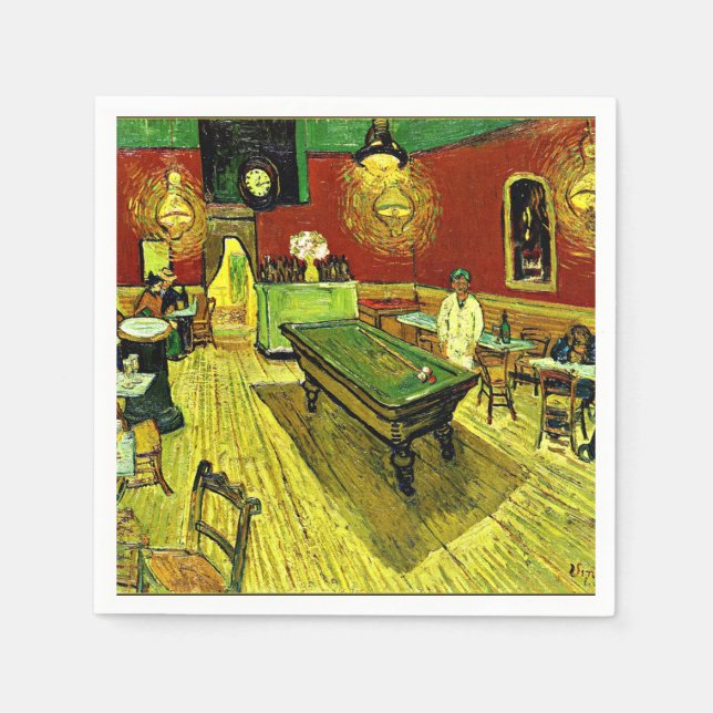 Van Gogh - The Night Café, Serviette (Vorderseite)