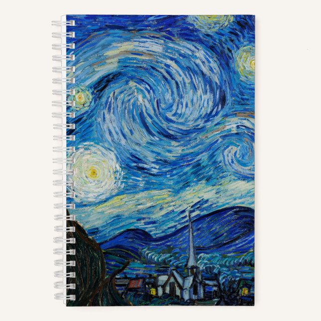 Van Gogh "The Starry Night" Notizbuch (Vorderseite)