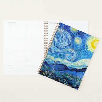 Van Gogh The Starry Night Week/Monatsplaner Planer