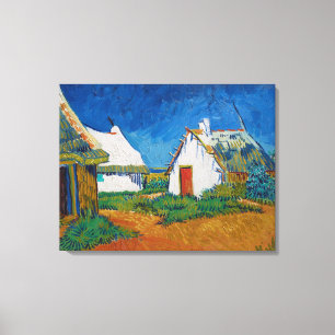 Van Gogh Three White Hütten in Saintes Maries Leinwanddruck