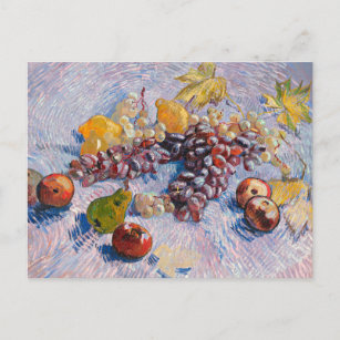 Van Gogh - Trauben, Zitronen, Birnen und Äpfel Postkarte