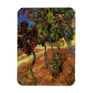 Van Gogh Trees im Garten, Saint Paul Hospital Magnet