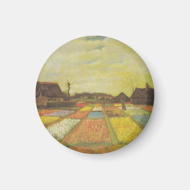 Van Gogh Tulip Fields Kühlschrankmagnet Geschenk Magnet (Vorne)
