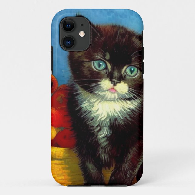 Van Gogh Tuxedo Cat Case-Mate iPhone Hülle (Rückseite)