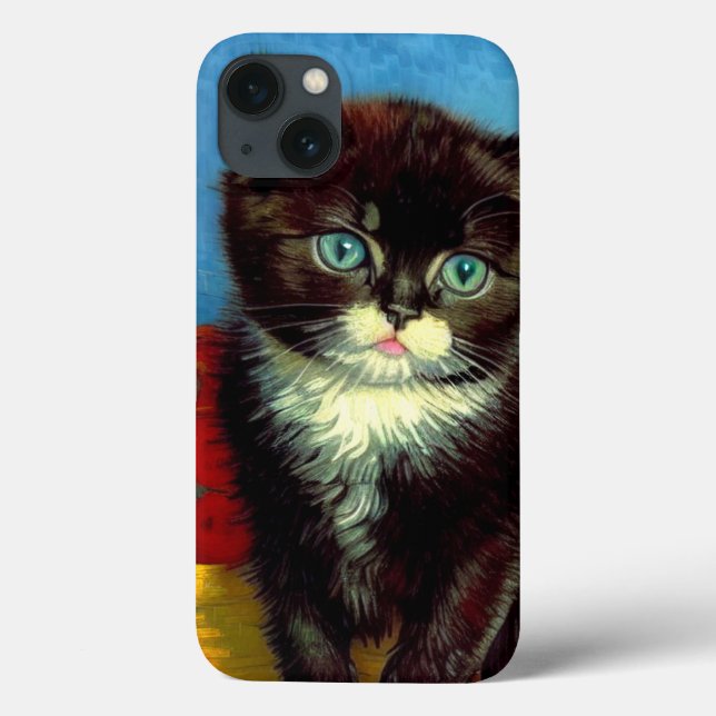 Van Gogh Tuxedo Cat Case-Mate iPhone Hülle (Rückseite)