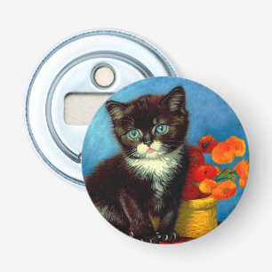 Van Gogh Tuxedo Cat Flaschenöffner