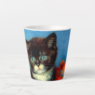 Van Gogh Tuxedo Cat Milchtasse