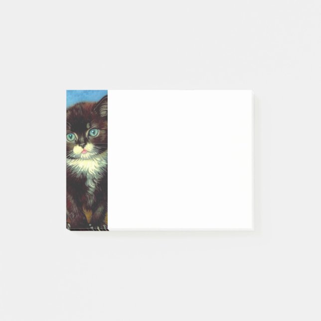 Van Gogh Tuxedo Cat Post-it Klebezettel (Vorderseite)