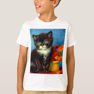 Van Gogh Tuxedo Cat T-Shirt