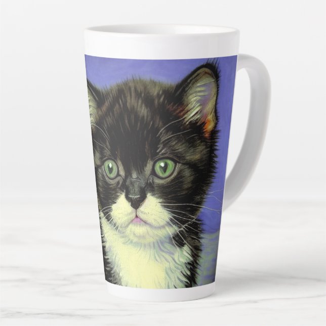 Van Gogh Tuxedo Kitten Milchtasse (Rechte Ecke)