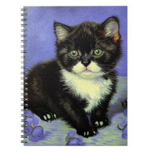 Van Gogh Tuxedo Kitten Notizblock