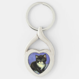 Van Gogh Tuxedo Kitten Schlüsselanhänger