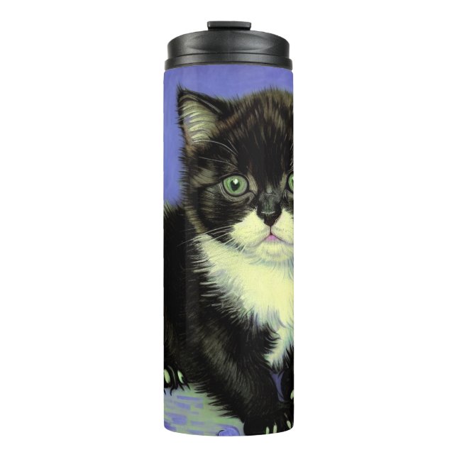 Van Gogh Tuxedo Kitten Thermosbecher (Vorderseite)