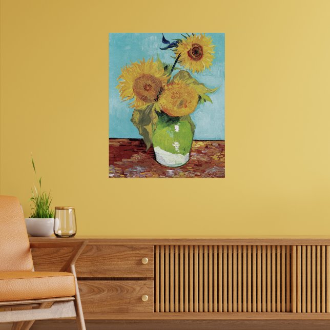 Van Gogh Two Sunflowers Original Art Masterpiece  Poster (Wohnzimmer 2)