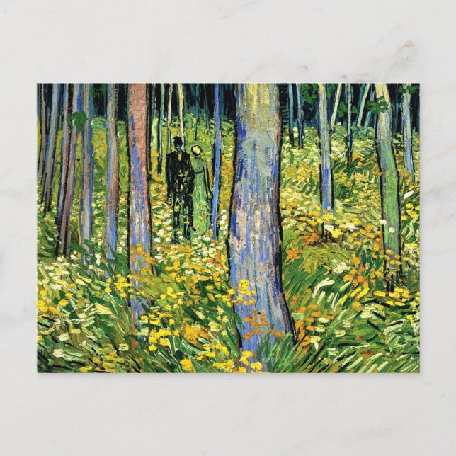 Van Gogh - Unterwachstum mit zwei Zahlen Postkarte (Vorderseite)