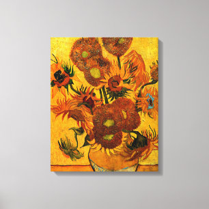 Van Gogh - Vase mit 15 Sonnenblumen Leinwanddruck