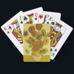 Van Gogh - Vase mit 15 Sonnenblumen Spielkarten<br><div class="desc">Vase mit 15 Sonnenblumen / Vase avec quinze turnesols - Vincent Van Gogh,  August 1888 - Sonnenblumen 1888,  Fassung (F454)</div>