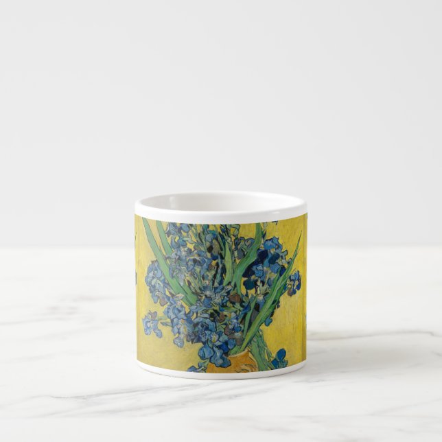 Van Gogh Vase mit Ire Classic Impressionismus Espressotasse (Vorderseite)