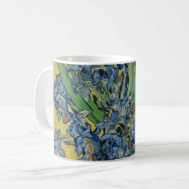 Van Gogh Vase mit Ire Classic Impressionismus Kaffeetasse (Vorderseite Links)