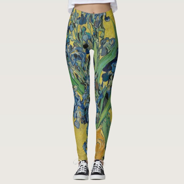 Van Gogh Vase mit Ire Classic Impressionismus Leggings (Vorderseite)