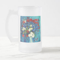 Van Gogh Vase mit Kornblumen und Pflaumen