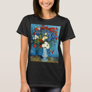 Van Gogh Vase mit Kornblumen und Pflaumen T-Shirt