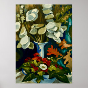 Van Gogh-Vase mit Lunaria Poster