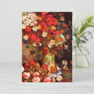 Van Gogh - Vase mit Pflücken, Kornblumen, Peonies