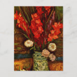 Van Gogh - Vase mit Red Gladiolas Postkarte<br><div class="desc">Van Gogh Blumenmalerei,  Vase mit Roten Gladiolas,  Postkarte.</div>