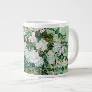 Van Gogh Vase mit rosa Rosen Blume Malerei Jumbo-Tasse