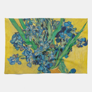 Van Gogh Vase mit Schwertlilien Klassischer Impres Geschirrtuch