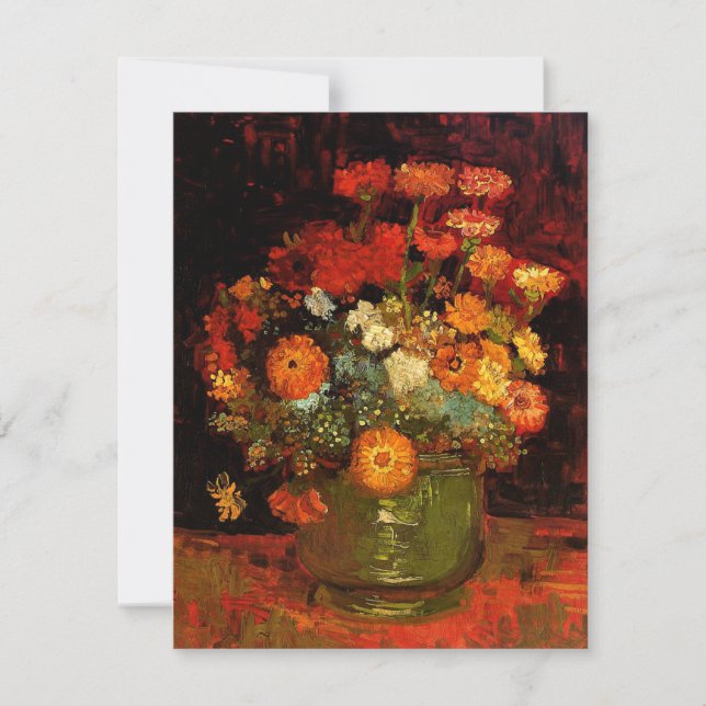 Van Gogh - Vase mit Zinnie (Vorderseite)
