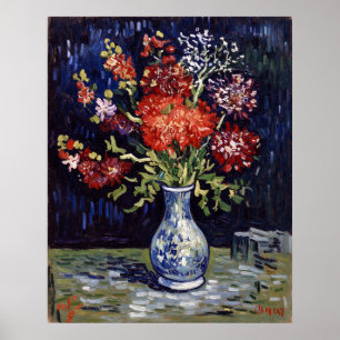 Van Gogh Vasen mit Blumen Poster
