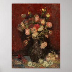Van Gogh - Vasen Mit Chinesischen Astern Und Gladi Poster
