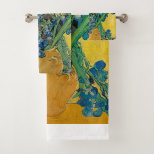 Van Gogh Vasen mit Iris Klassischer Impressionismu Badhandtuch Set