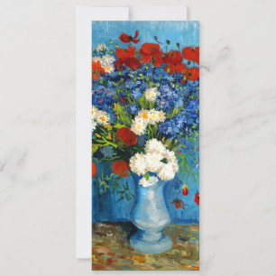 Van Gogh Vasen mit Kornblumen und Mohn Einladung
