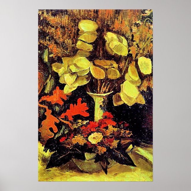 Van Gogh, Vasen mit Mondviole, Poster (Vorne)