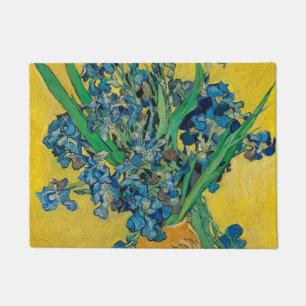 Van Gogh Vasen mit Schwertlilien Klassischer Impre Fußmatte