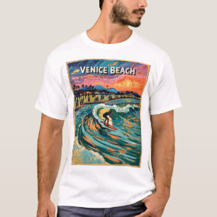 Van Gogh Venice Beach Surf T-Shirt