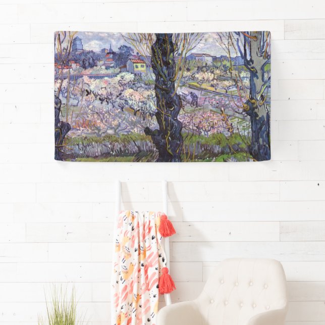 Van Gogh View Arles Blühender Garten Banner (Insitu)