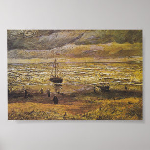 Van Gogh View the Scheveningen Sea Print Poster